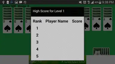 Spider Solitaire Game скриншот 1