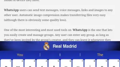 Real Madrid Official Keyboard скриншот 1