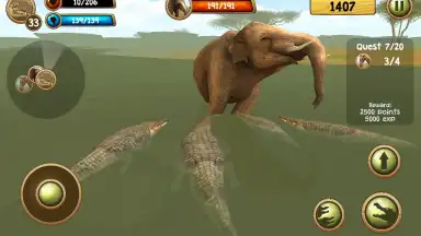 Wild Crocodile Simulator 3D скриншот 3