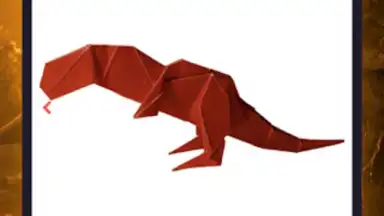 Origami dinosaurs paper shapes скриншот 19
