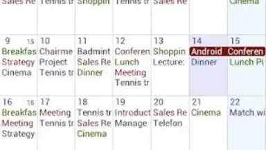 Business Calendar скриншот 3