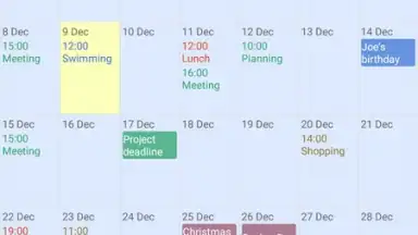 Touch Calendar Free скриншот 9