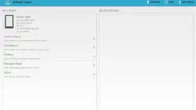 AirWatch Agent скриншот 7