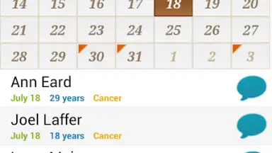 Birthday Calendar Free скриншот 7
