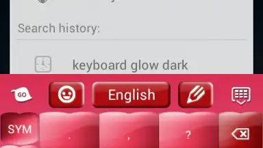 Pink Keyboard Hearts Glow скриншот 1