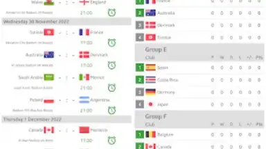 Live Scores for World Cup 2022 скриншот 1