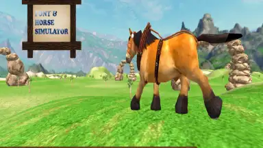 Pony Horse Simulator Kids 3D скриншот 2