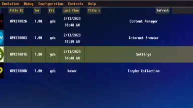 Vita3K скриншот 1