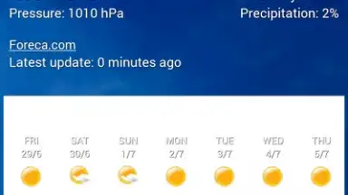 Transparent Clock Weather Cisco скриншот 7