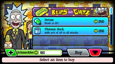 Pocket Mortys скриншот 2