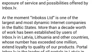 Inbox.lv скриншот 2