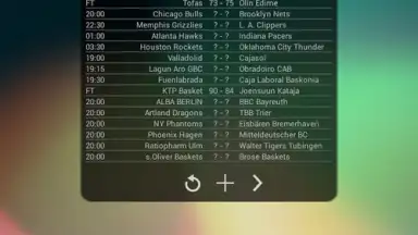 Basketball Livescore Widget скриншот 21