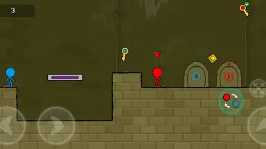 Red and Blue Stickman скриншот 1