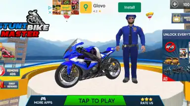 Police Bike Stunts Games скриншот 7