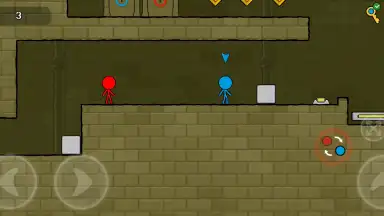 Red and Blue Stickman скриншот 2
