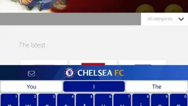 Chelsea FC Official Keyboard скриншот 1