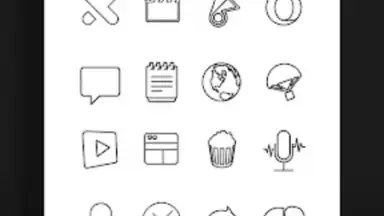 Lines Dark - Icon Pack скриншот 2