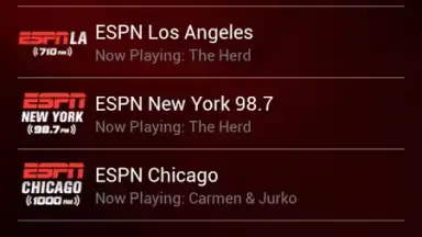 ESPN Radio скриншот 7