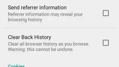 Orweb: Private Web Browser скриншот 5