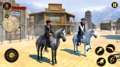 West Cowboy Games Horse Riding скриншот 5