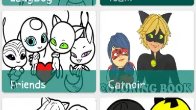 Coloring Ladybug & Blackcat скриншот 6