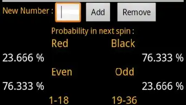 Roulette Calculator скриншот 2