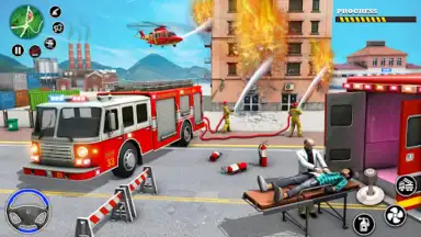 Rescue Fire Truck Simulator 3D скриншот 5