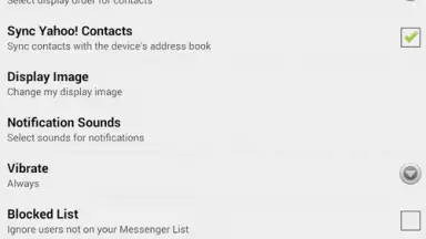 Yahoo Messenger скриншот 3