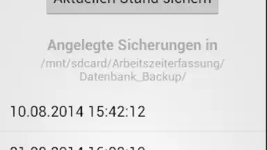 Arbeitszeiterfassung скриншот 2