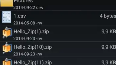 AndroZip File Manager скриншот 1