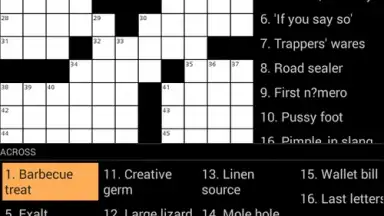 Crossword Puzzle скриншот 2