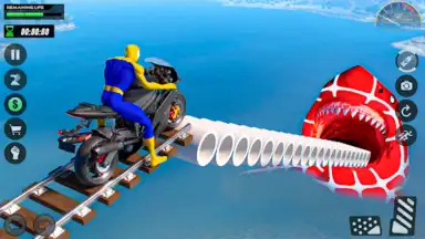 Mega Ramp Stunt - Bike Games скриншот 2
