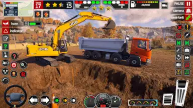 JCB Game Snow Excavator Games скриншот 7