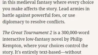 Great Tournament 2 скриншот 8