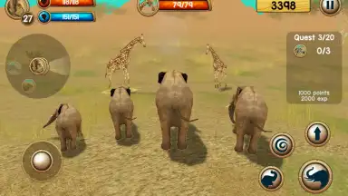 Wild Elephant Sim 3D скриншот 4