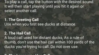 Duck Hunting Calls скриншот 1