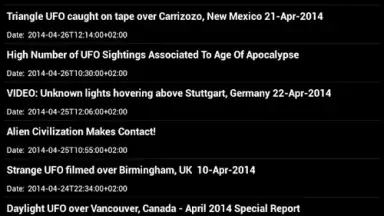 Latest UFO Sightings скриншот 2