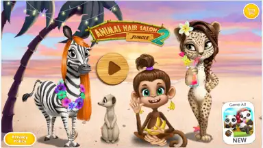 Jungle Animal Hair Salon 2 скриншот 1