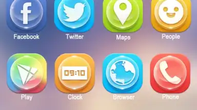 Clean GO Launcher Theme скриншот 3