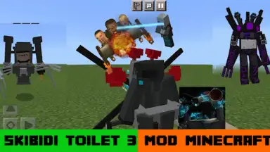 SKIBIDI TOILET 3 for Minecraft скриншот 1