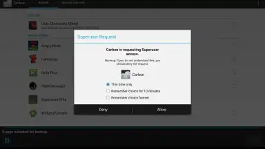 Superuser (for Android 4) скриншот 5