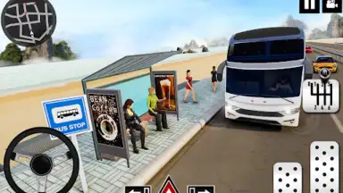 Coach Bus Driving - Bus Games скриншот 1