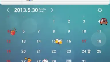 dodol Calendar Widget скриншот 1
