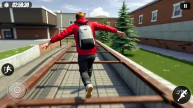 Going Up Jump Parkour Rooftop скриншот 1