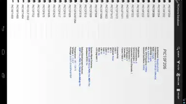 PICmicro Database скриншот 2