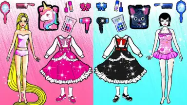 Chibi Doll Dress Up DIY Games скриншот 1