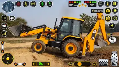 Snow Excavator Construction 3D скриншот 3