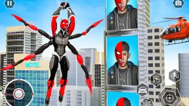 Black Spider Rope Superhero скриншот 8