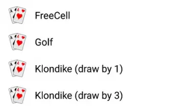 Любимые пасьянсы скриншот 4