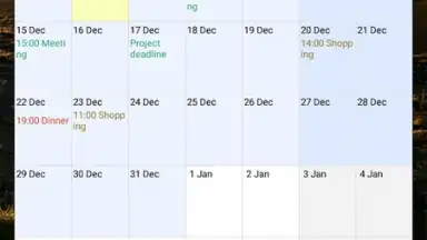 Touch Calendar Free скриншот 5